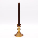 Vintage Dinner Candle Holder - Antique Amber (2 pcs) - SHAMTAM.COM