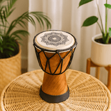 Djembe Drum 15cm Mandala Wide Top - SHAMTAM.COM