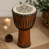 Djembe Drum Hamsa Wide Top 50cm - SHAMTAM.COM