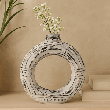 Donut Vase Cream 30cm