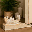 Door Stop Wooden Hand Carved Baby Seal - SHAMTAM.COM