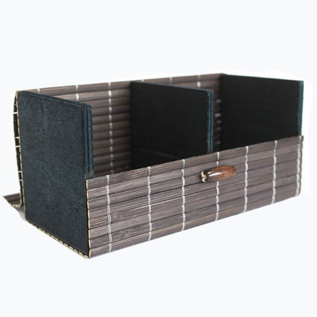Double Box Slatted Bamboo - SHAMTAM.COM