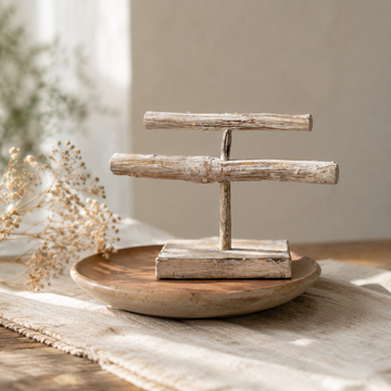 Double Branch Jewllery Stand - Whitewash
