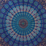 Double Cotton Bedspread + Wall Hanging - Classic Mandala - SHAMTAM.COM