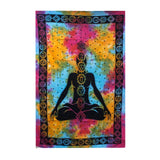 Double Cotton Bedspread + Wall Hanging - Chakra Buddha - SHAMTAM.COM