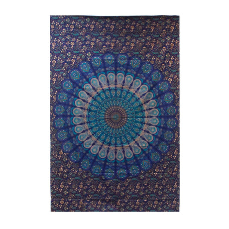 Double Cotton Bedspread + Wall Hanging - Classic Mandala - SHAMTAM.COM