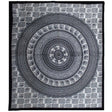 Double Cotton Bedspread + Wall Hanging - Mono - Elephant Mandala - SHAMTAM.COM