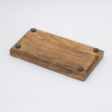Double Trinket Tray 20x10x2.5cm - Mushroom Design Teal - SHAMTAM.COM