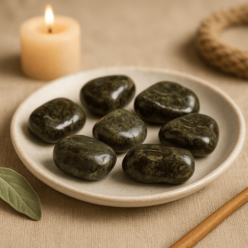 Kamienie Dragon Stone polerowane duże afrykańskie 6 sztuk