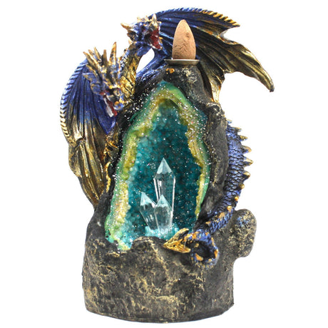 Incense Waterfall LED Backflow Burner Dragon with Crystal Cave - SHAMTAM.COM