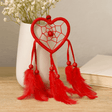 Dream Catcher Heart Small Black White Red 6 - Pack - SHAMTAM.COM