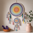 Dream Catcher Large 55cm Pastel Rainbow - SHAMTAM.COM