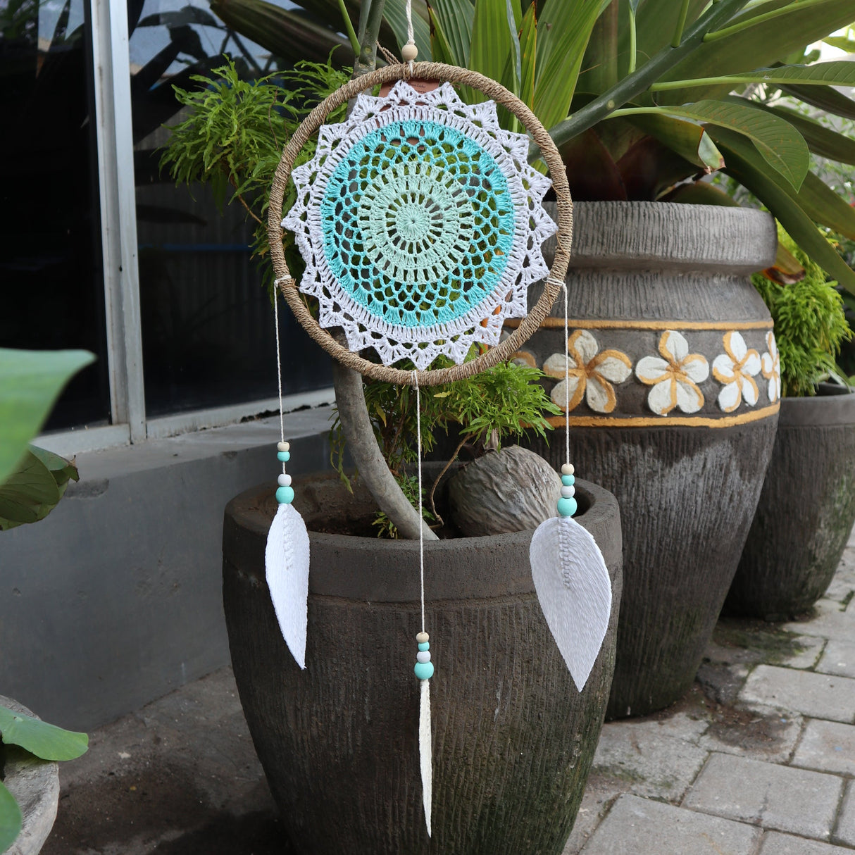 Dreamcatcher - Turquoise Elemental Spirits - SHAMTAM.COM