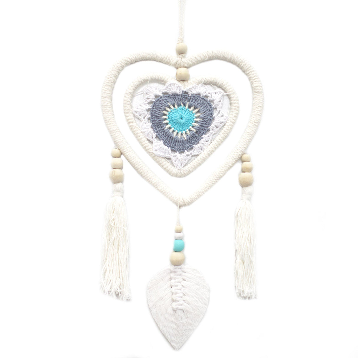 Dreamcatcher - Blue Heart in Heart - SHAMTAM.COM