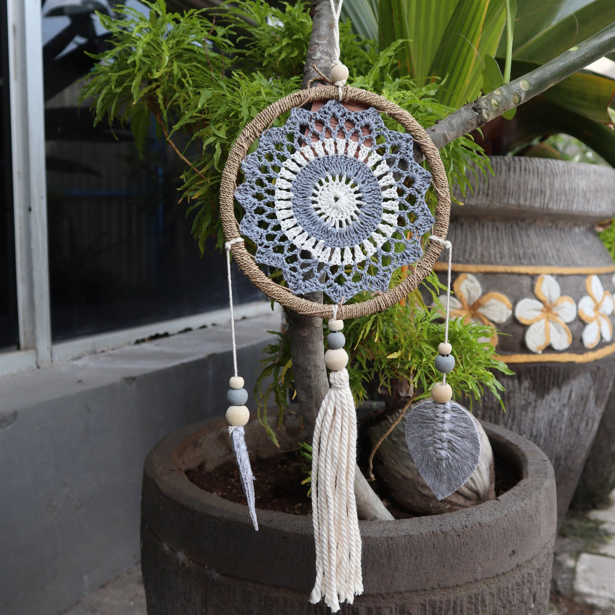 Dreamcatcher - Grey Elemental Spirits - SHAMTAM.COM