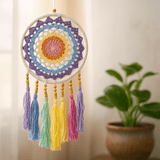 Dream Catcher Pastel Rainbow Wall Hanging - SHAMTAM.COM