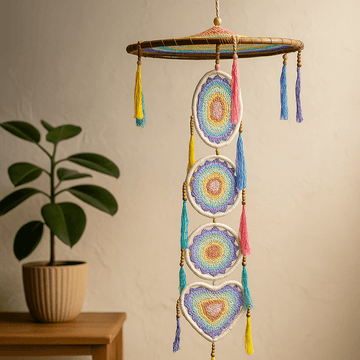 Dream Catcher Pastel Rainbow Wall Hanging