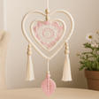 Dream Catcher Pink Double Heart Feather Free - SHAMTAM.COM