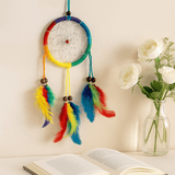 Dream Catcher Rainbow Medium Round, Set of 6 - SHAMTAM.COM