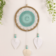 Dream Catcher Turquoise Vegan Rattan Handmade Bali - SHAMTAM.COM