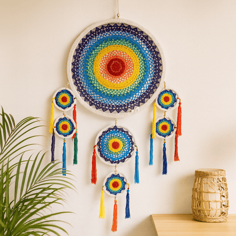Dream Catcher Wall Hanging, Rainbow - SHAMTAM.COM