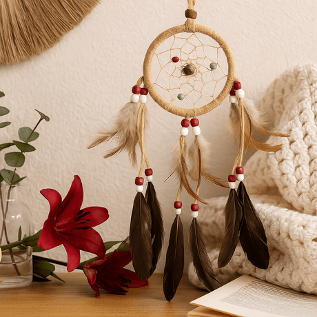 Dream Catchers Medium Round Cream Coffee Chocolate 6 - Pack - SHAMTAM.COM