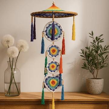 Dreamcatcher 120cm Wall Hanging – Vivid Rainbow