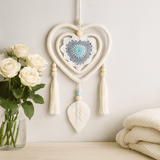 Dreamcatcher Blue Heart Handmade In Bali - SHAMTAM.COM