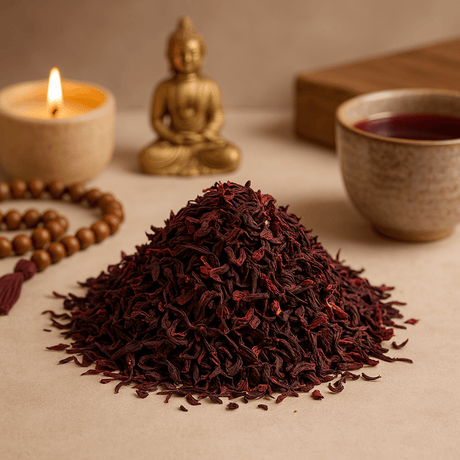 Dried Hibiscus Flowers Egyptian Tea Cut 1 kg - SHAMTAM.COM