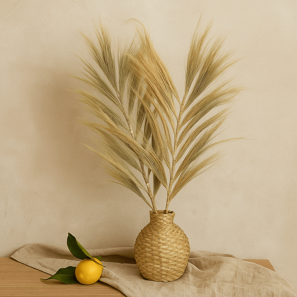 Dried Rayung Grass Blond 1.6m Set Of 3 - SHAMTAM.COM