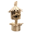 Driftwood Birdhouse - On Stand - SHAMTAM.COM