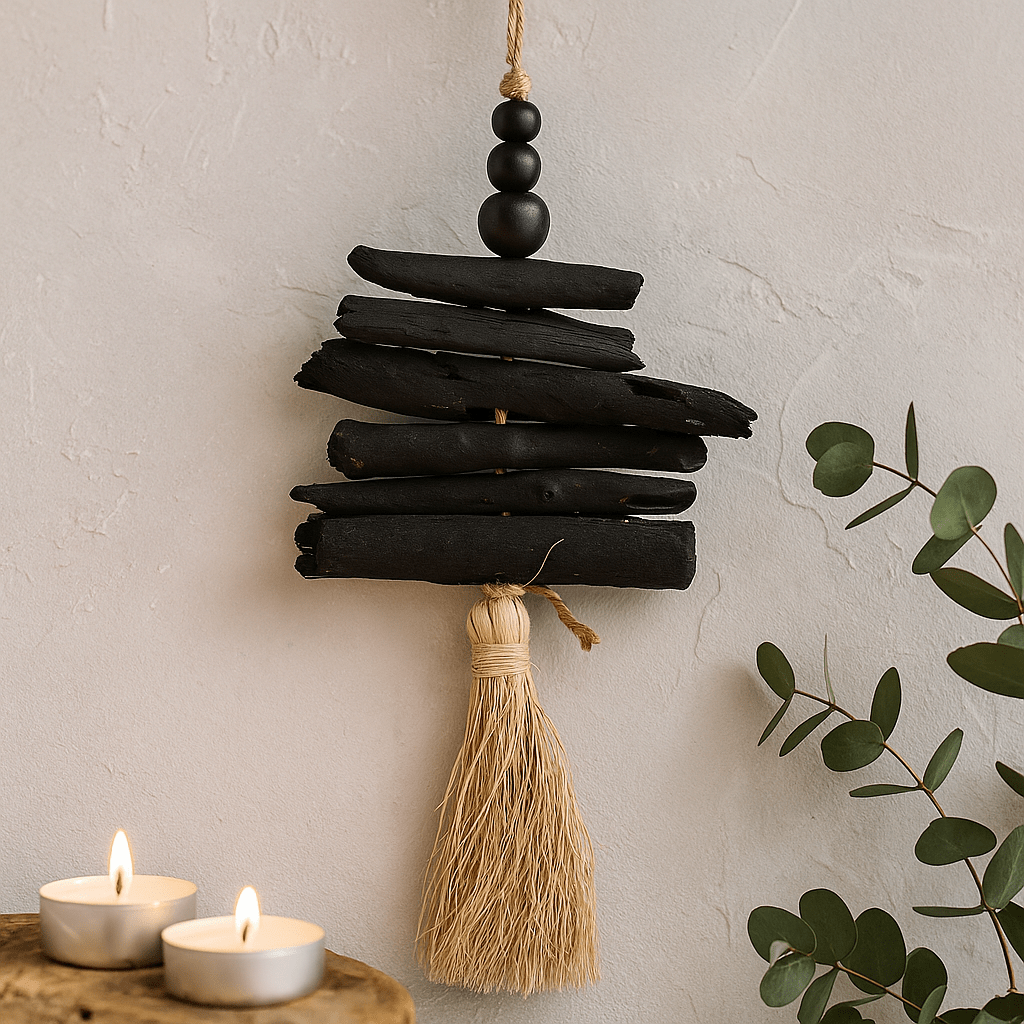 Driftwood Hanging Tassel 42cm - SHAMTAM.COM