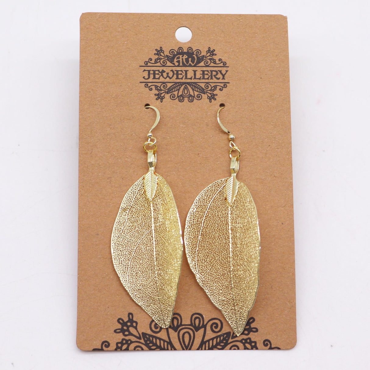 Earrings - Bravery Leaf - Gold - SHAMTAM.COM