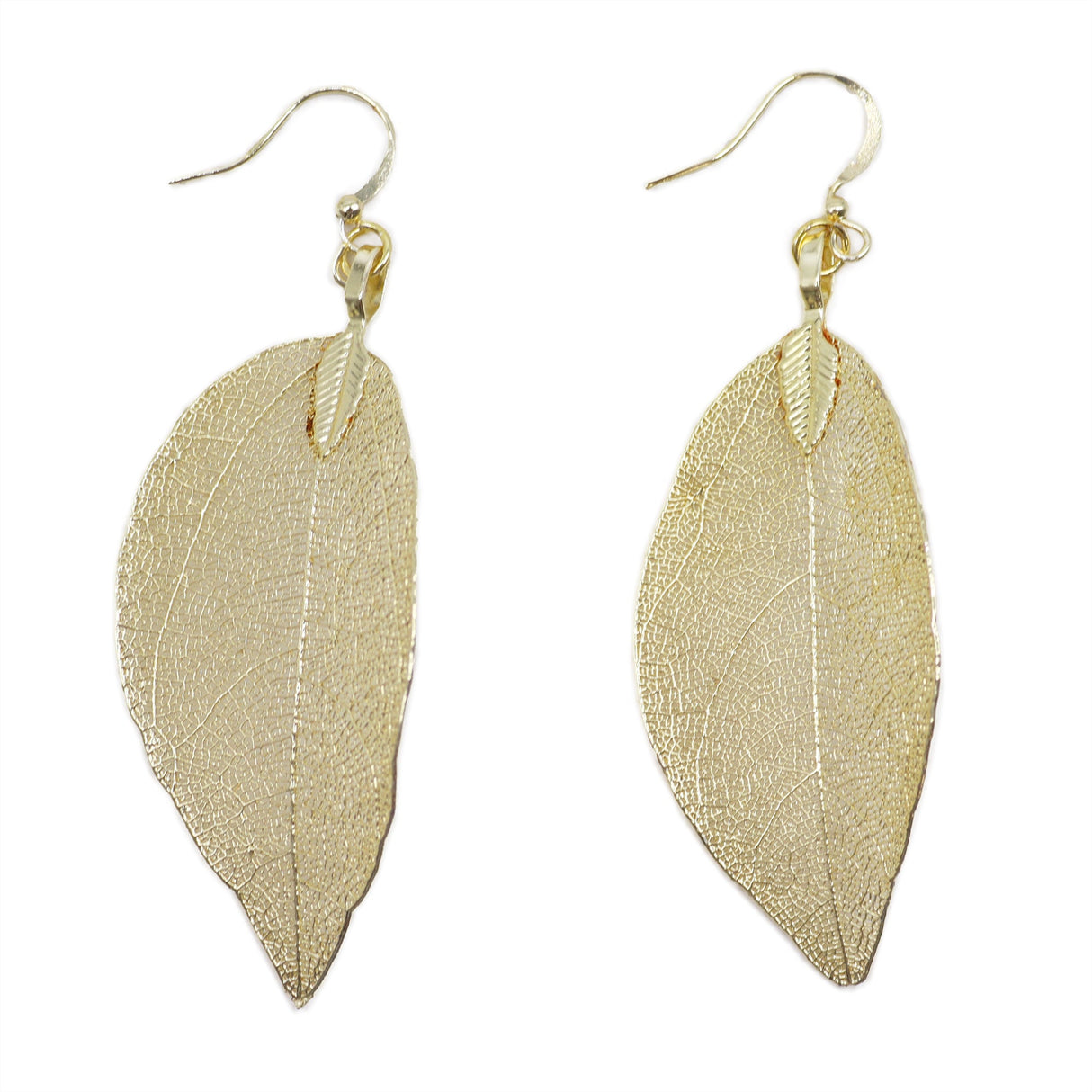 Earrings - Bravery Leaf - Gold - SHAMTAM.COM