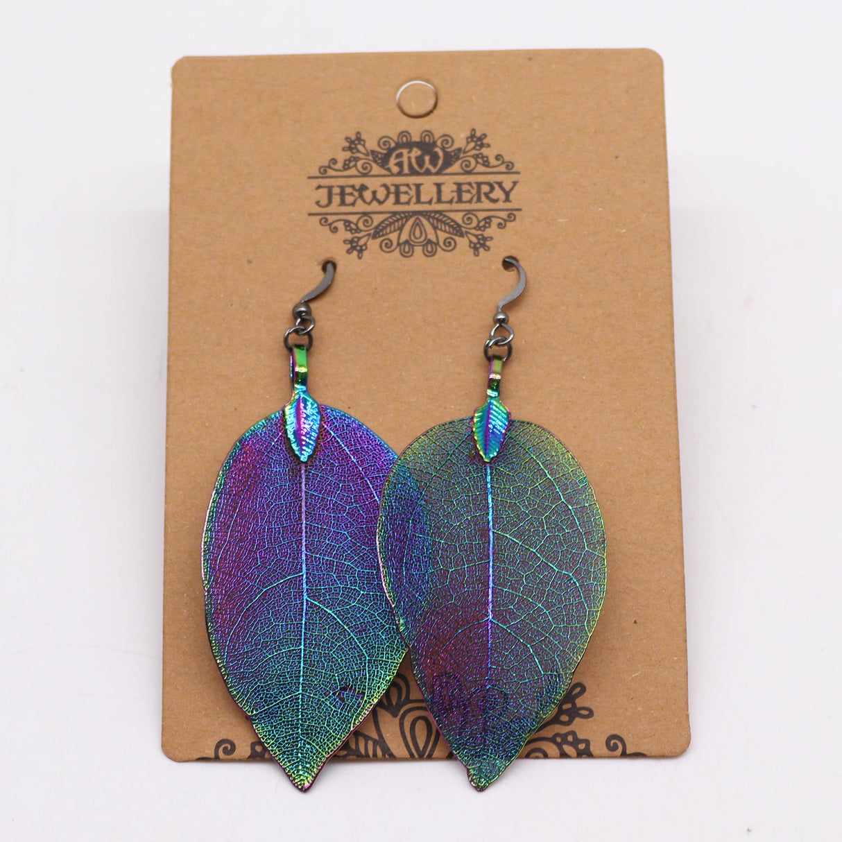 Earrings - Bravery Leaf - Multicoloured - SHAMTAM.COM