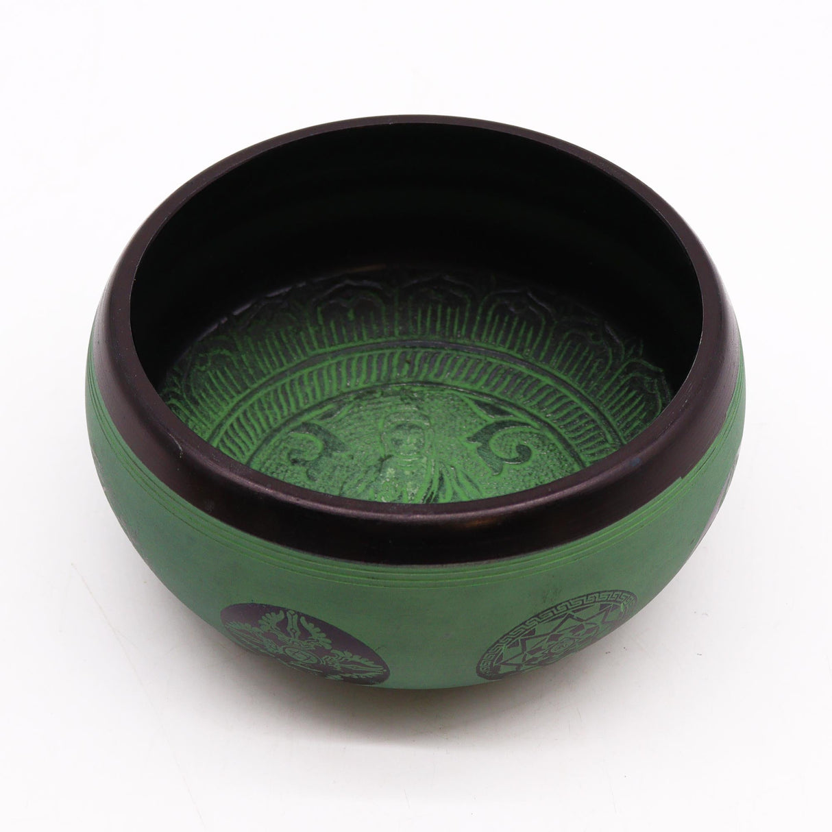 Singing Bowl - Earth Powder Mandala Buddha - 16cm - SHAMTAM.COM