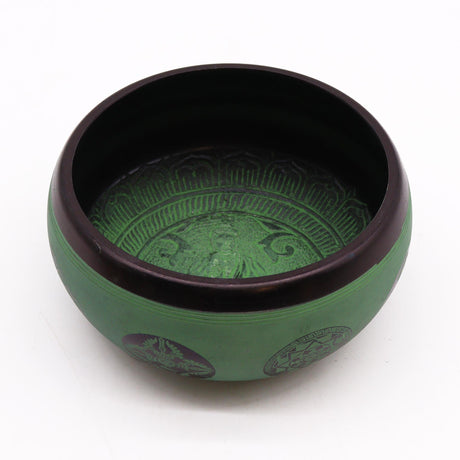 Singing Bowl - Earth Powder Mandala Buddha - 16cm - SHAMTAM.COM