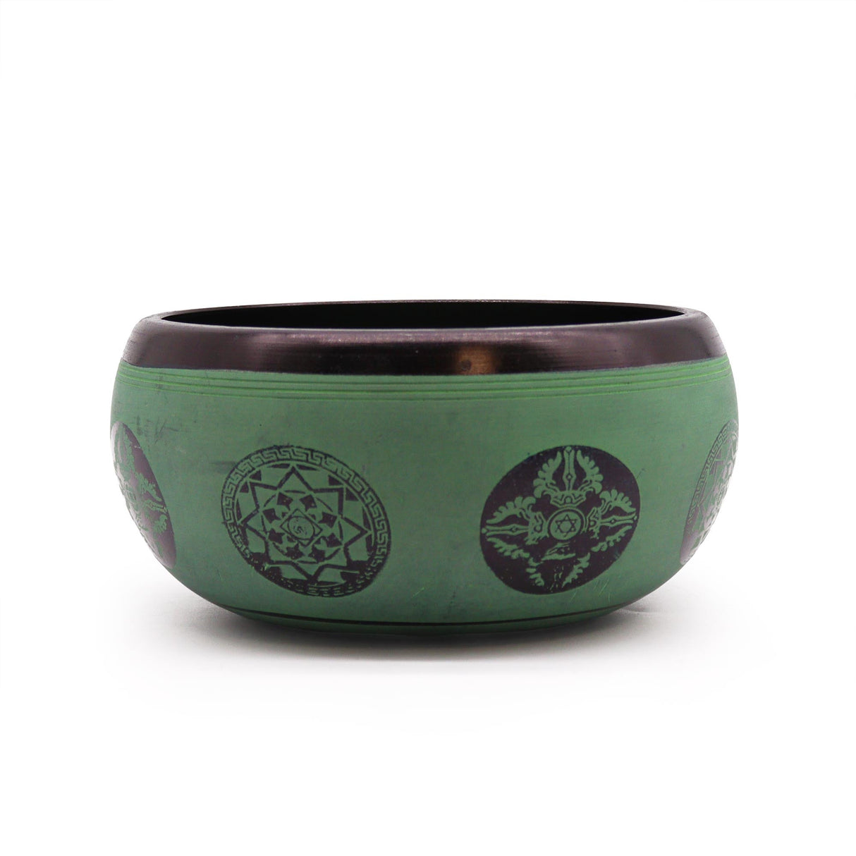 Singing Bowl - Earth Powder Mandala Buddha - 16cm - SHAMTAM.COM