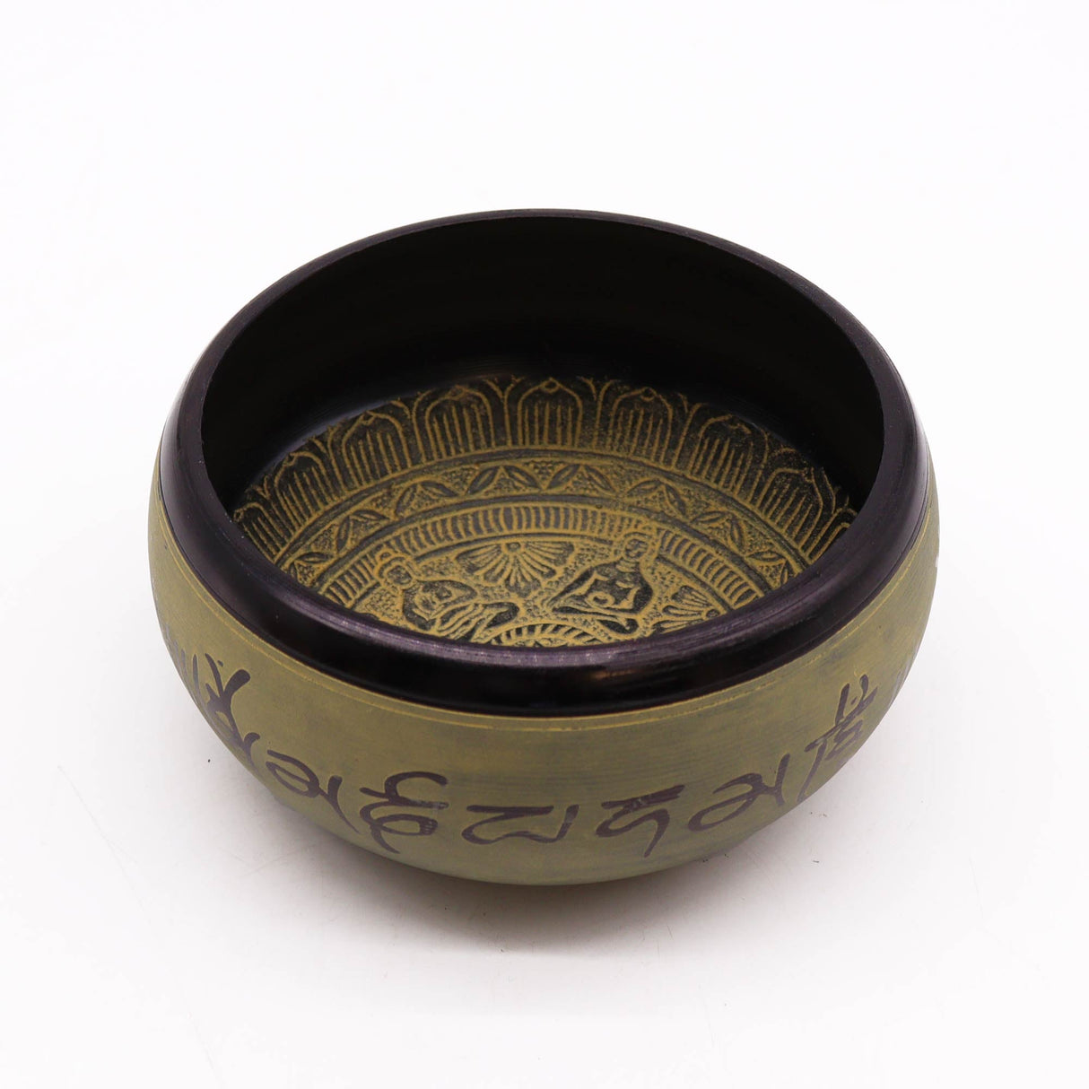 Singing Bowl - Earth Powder Mantra Five Buddha - 16cm - SHAMTAM.COM