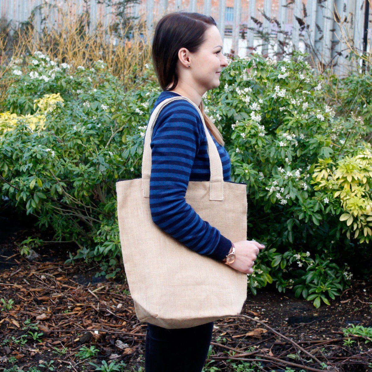 Eco Jute Bag - Blank Design - SHAMTAM.COM