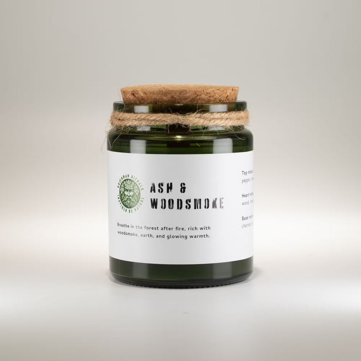 Greenman Woodwick Soy Candle Midnight Rose