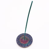 Elegant Soapstone Disc Incense Burner with Lotus in Lotus Design – Perfect for Meditation and Relaxation - SHAMTAM.COM