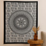 Elephant Mandala Bedspread Single Cotton Wall Hanging - SHAMTAM.COM