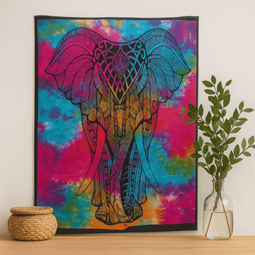 Arte de pared elefante – algodón
