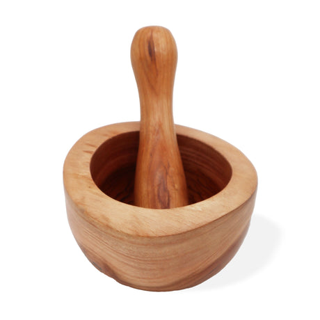 Mortar and Pestle Ergo Teak Large - SHAMTAM.COM