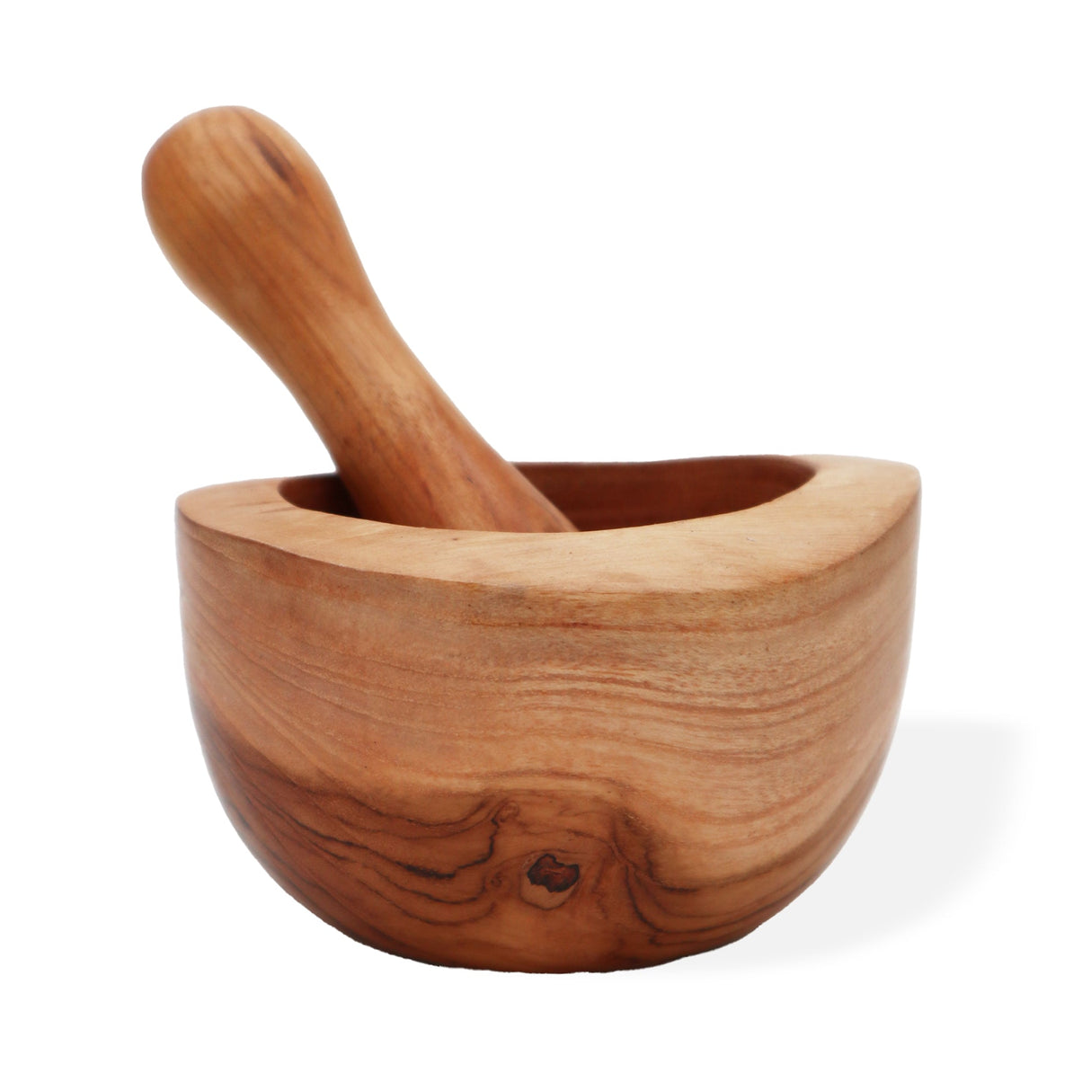 Mortar and Pestle Ergo Teak Large - SHAMTAM.COM