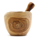 Mortar and Pestle Ergo Teak Large - SHAMTAM.COM