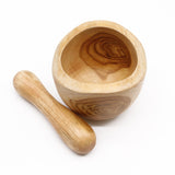 Mortar and Pestle Ergo Teak Medium - SHAMTAM.COM