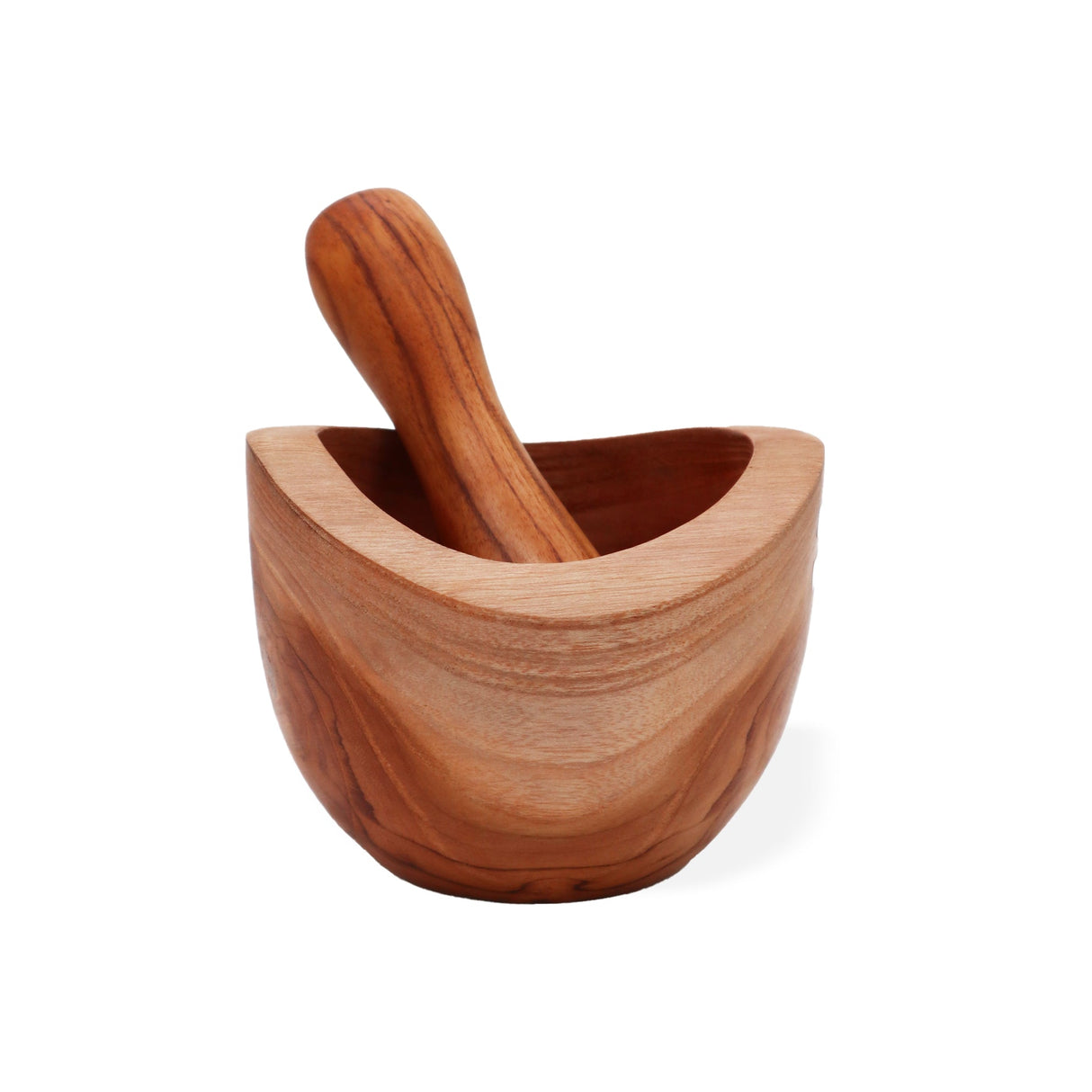 Mortar and Pestle Ergo Teak Medium - SHAMTAM.COM