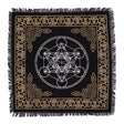 Esoteric Fringed Altar Cloth - Chakra Chart - SHAMTAM.COM